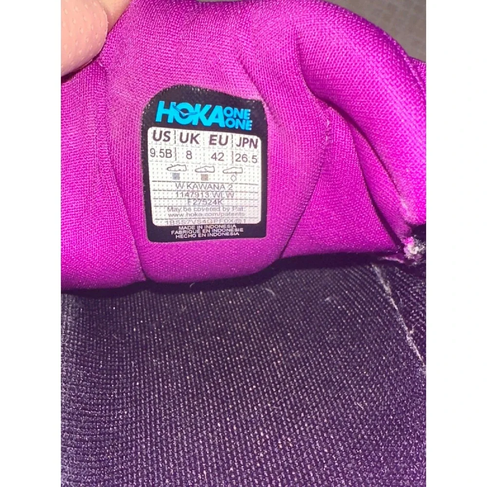 Hoka Kawana Womens Running Shoes White Orchid Purple Sneakers 1123164